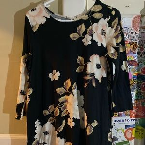 🌟 basic longlseeve flower dress 🌟